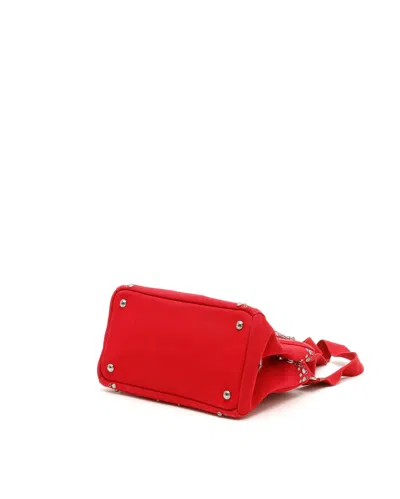 Prada Studded Canapa Bag In Pattern