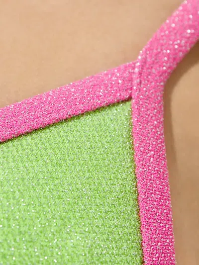 Beach Riot Mika Metallic-effect Bikini Top In Multi