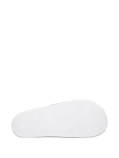 Ea7 Logo-embossed Slides In Neutral