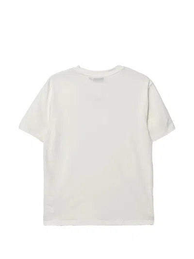 Ea7 Logo-patch T-shirt In White