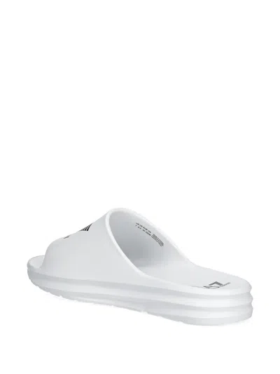 Ea7 Logo-print Slides In White