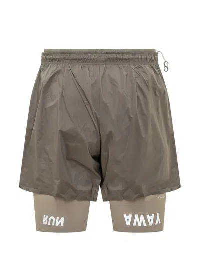 Satisfy Techsilk Layered Shorts In Brown