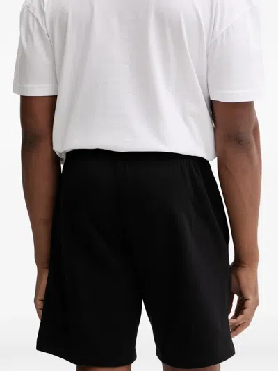 Ea7 Logo-print Drawstring Shorts In Black