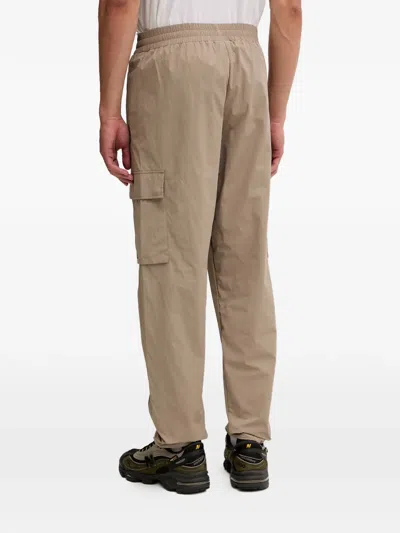 Ea7 Logo-print Cargo Pants In Neutral