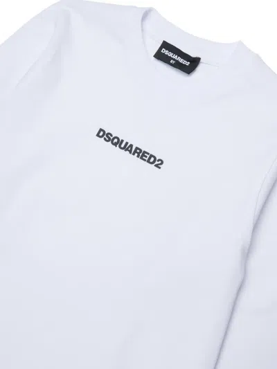 Dsquared2 Logo-print Long-sleeve T-shirt In White