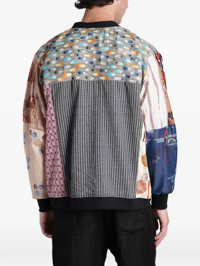Needles Patchwork V-neck Shirt Jacket In Multi