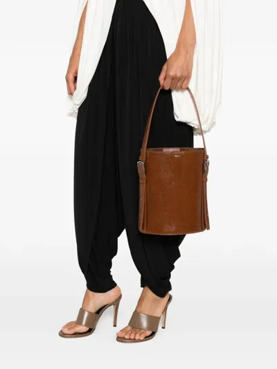 Coperni Lizard-effect Shoulder Bag In Brown