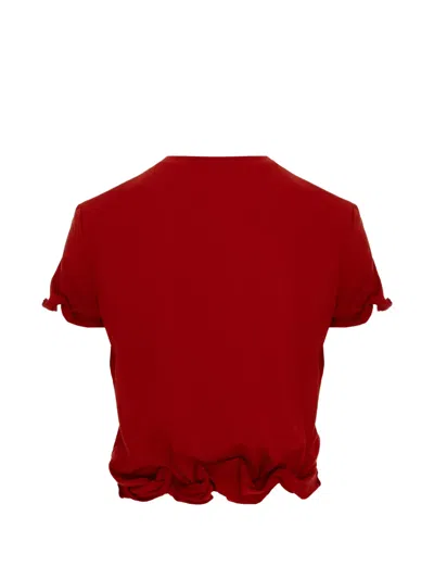 Seen Users Twombly Bloom Knotted T-shirt In Red