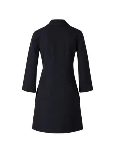Jil Sander Button-up Single-breasted Coat In Blue