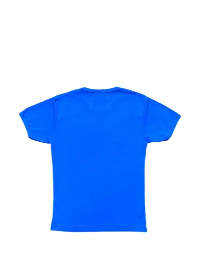 Sp5der Logo-print T-shirt In Blue