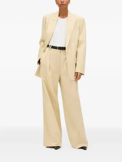 Another Tomorrow Oversized Tailored Jacket In Brown