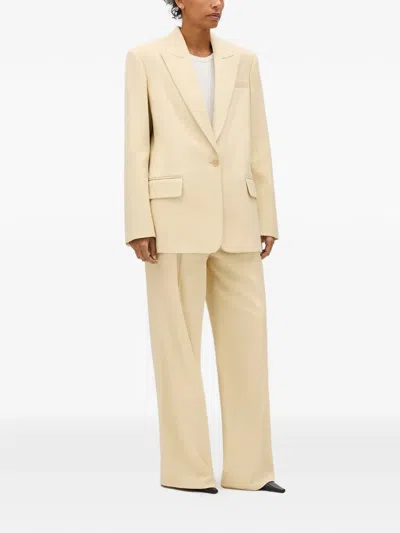 Another Tomorrow Oversized Tailored Jacket In Brown
