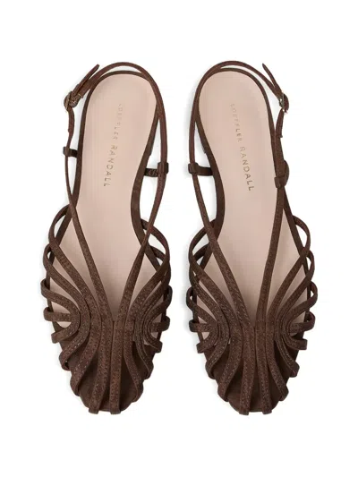 Loeffler Randall Devon Cage Sandals In Brown
