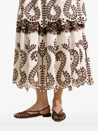 Loeffler Randall Devon Cage Sandals In Brown
