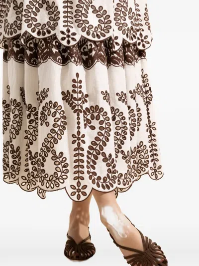 Loeffler Randall Devon Cage Sandals In Brown