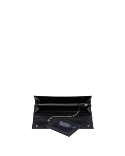 Prada Logo Wallet In Black