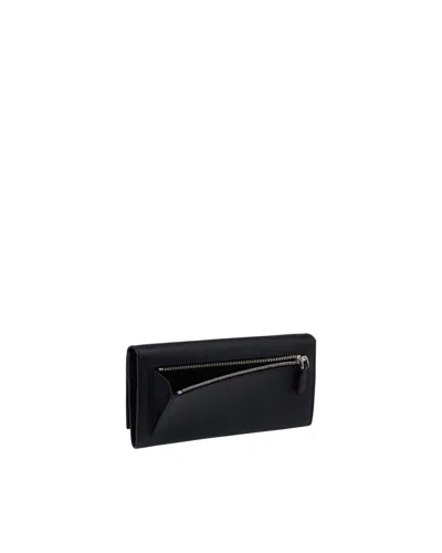 Prada Logo Wallet In Black