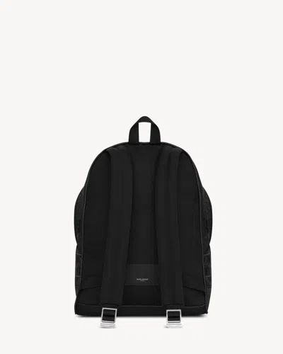 Saint Laurent Zippered Backpack In Black