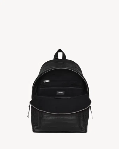 Saint Laurent Zippered Backpack In Black