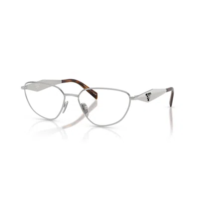 Prada Full Frame Glasses In Gray