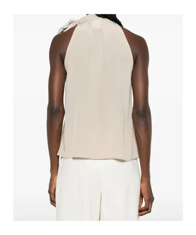 Max Mara Sleeveless Top In Neutral