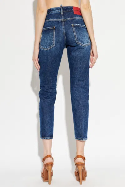 Dsquared2 Belt Loop Jeans In Blue