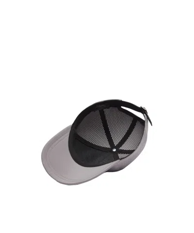 Brioni Grey Perforated Performa Baseball Hat In Gray