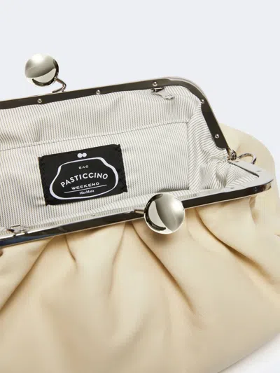Weekend Max Mara Medium Pasticcino Clutch In Neutral