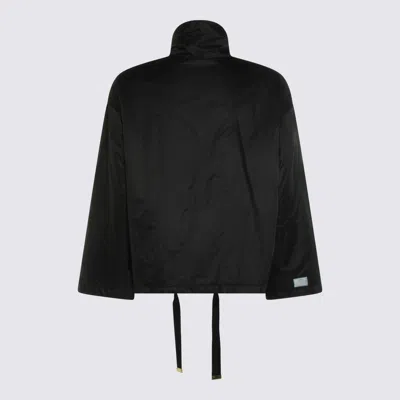 Max Mara The Cube Drawstring Puffer Jacket In Black
