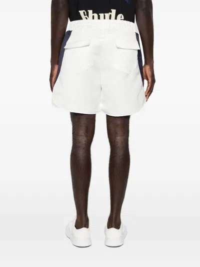 Rhude Logo Printed Drawstring Lightning Shortrs In White