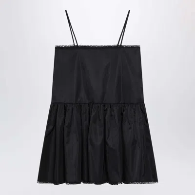 Prada Re-nylon Mini-dress In Blue