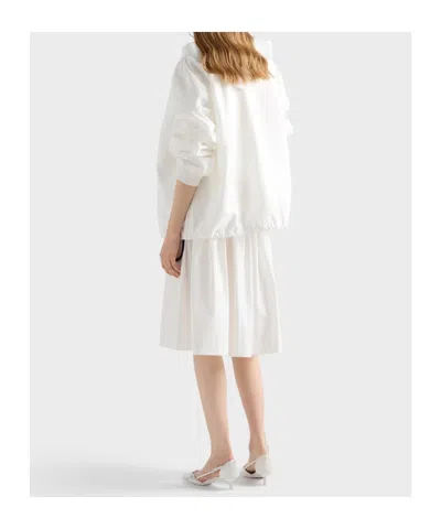 Prada Long-sleeved Casual Jacket In White