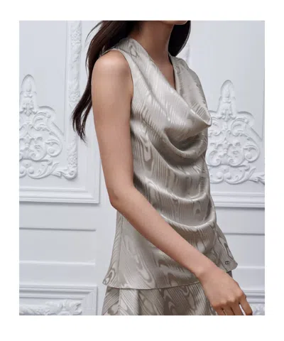 Dior Draped Top In Gray