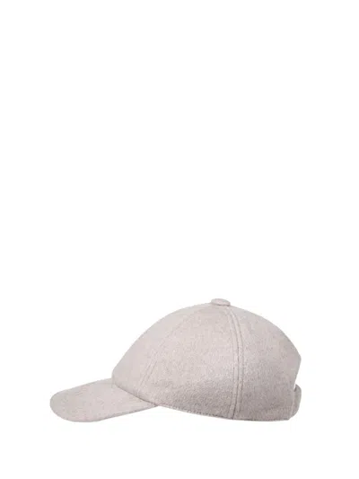 Max Mara Patterned Hat In Gray