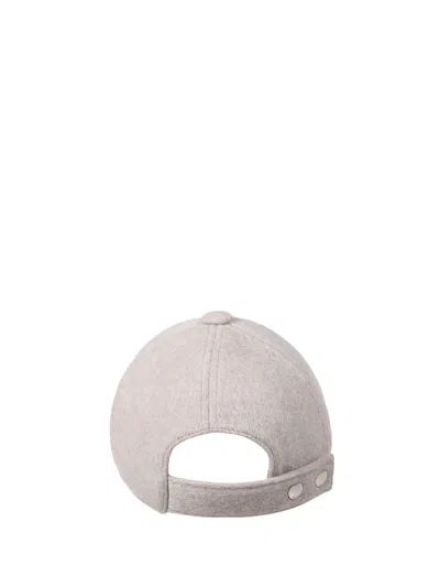 Max Mara Patterned Hat In Gray
