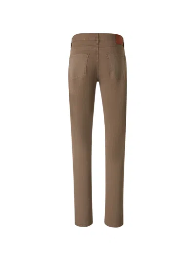 Canali Belt Loop Jeans In Brown