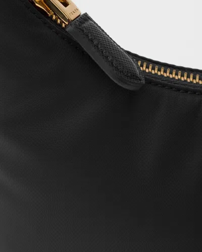 Prada Re-edition 2005 Mini Bag In Re-nylon And Saffiano In Black