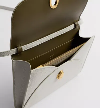 Dior Medaillon Envelope Pouch With Strap In White
