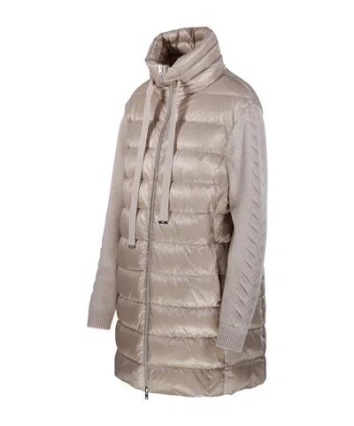 Herno Quilted Jacket In Brown