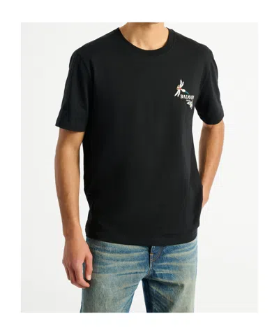 Balmain Insect T-shirt In Black