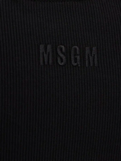 Msgm Knitted Vest In Black