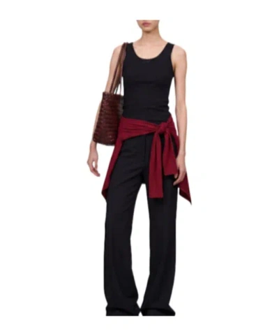 Msgm Knitted Vest In Black