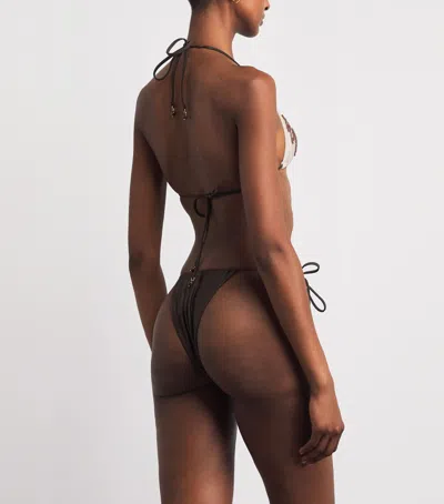 Zimmermann Beaded Mahon Triangle Bikini In Multi