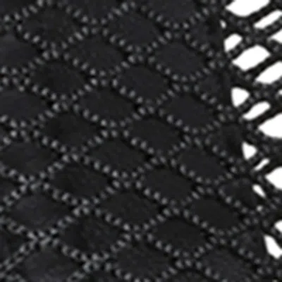 Alaïa Fishnet Patent Leather-trimmed Ankle Boots In Black