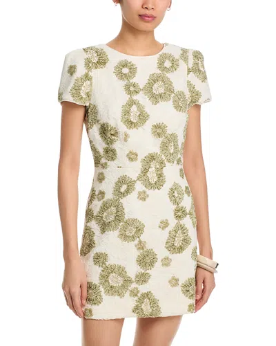 Milly Illy Daisy Embroidered Mini Dress In Multi