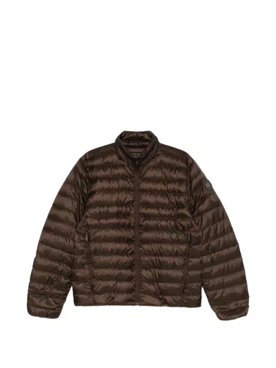 Canada Goose Nylon Down Jacket In Brown