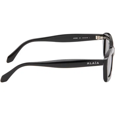Alaïa Rectangular Sunglasses In Black