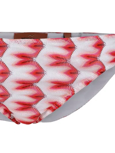 Missoni One-shoulder Zigzag Bikini In Pattern