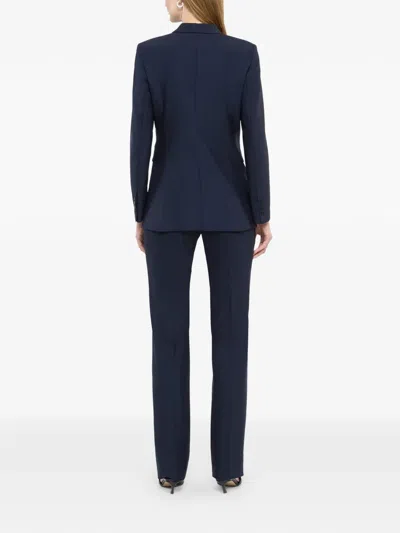 Another Tomorrow Single-button Blazer In Blue