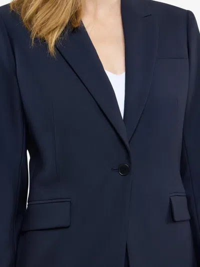 Another Tomorrow Single-button Blazer In Blue